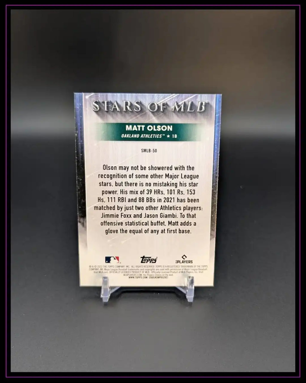 2022 Topps #SMLB-50 Matt Olson Stars of MLB