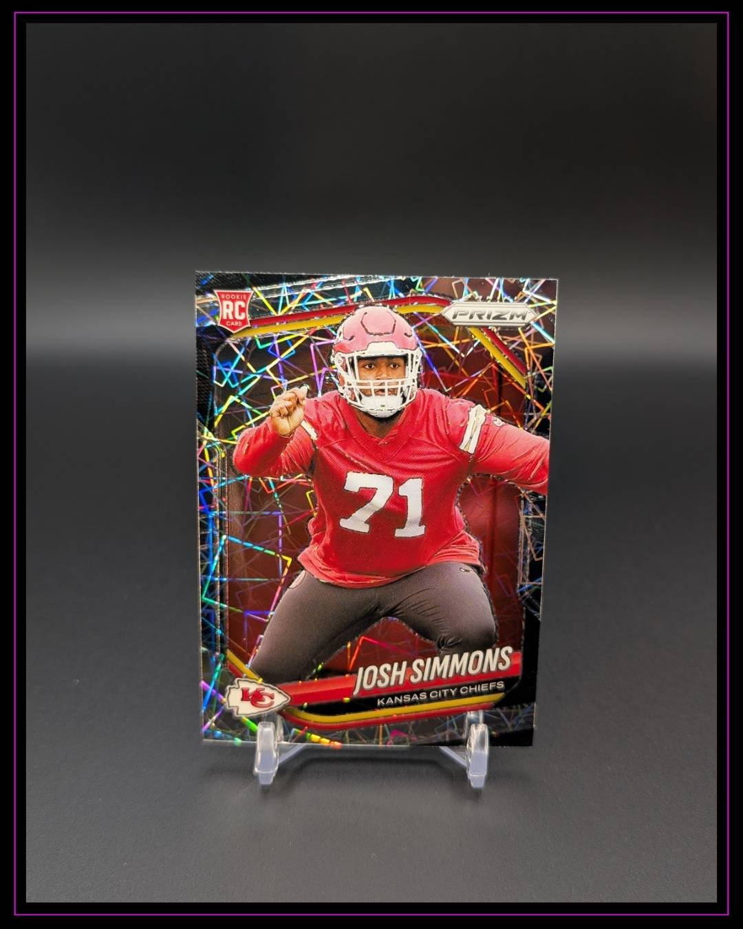 2025 Panini Prizm #337 Josh Simmons RC Lazer