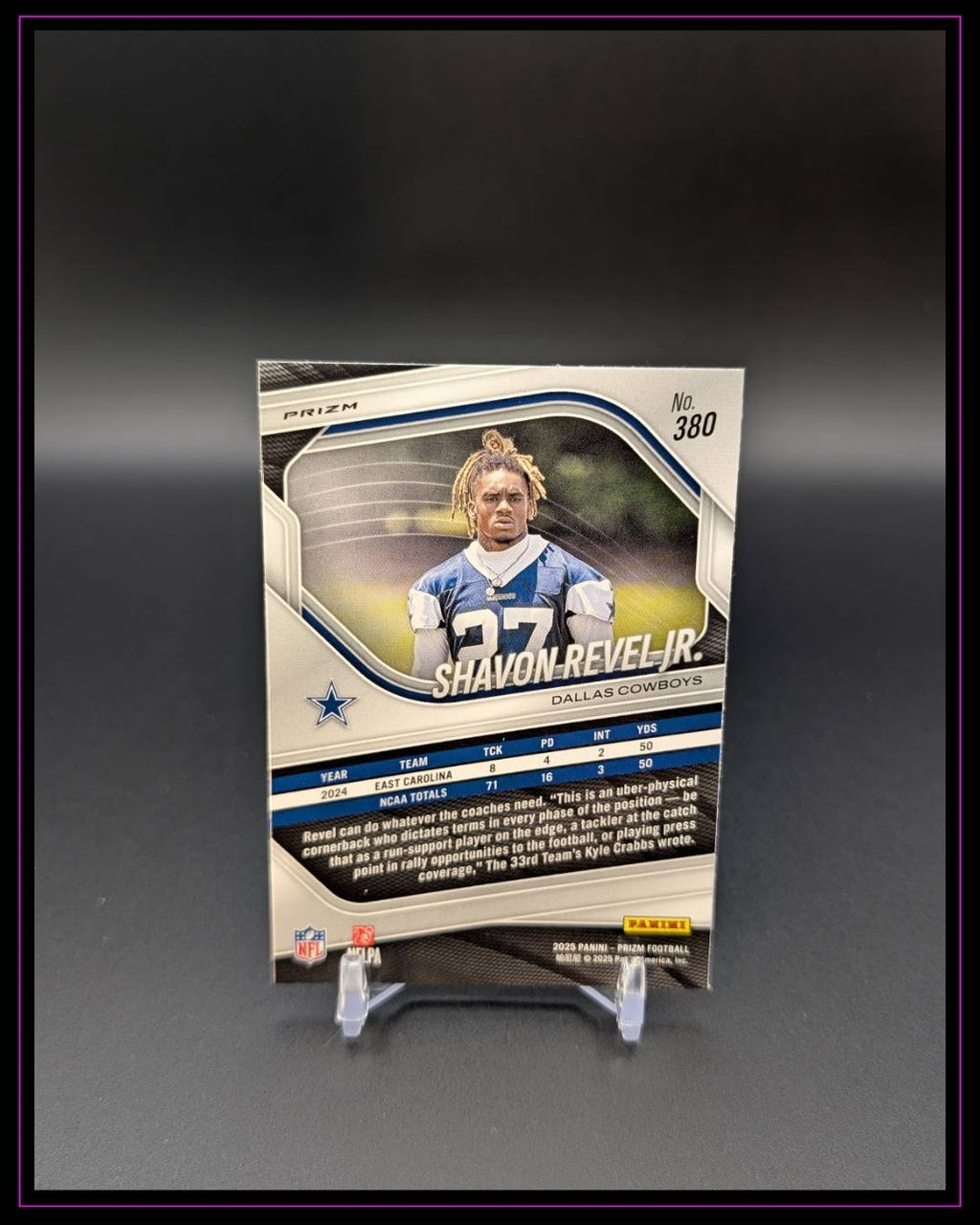 2025 Panini Prizm #380 Shavon Revel Jr. RC Lazer