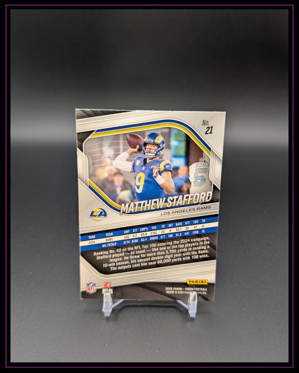 2025 Panini Prizm #21 Matthew Stafford