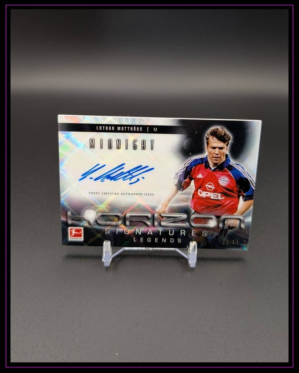 24-25 Topps Midnight Buli Lothar Matthäus Horizon Signatures Moon Beam /49
