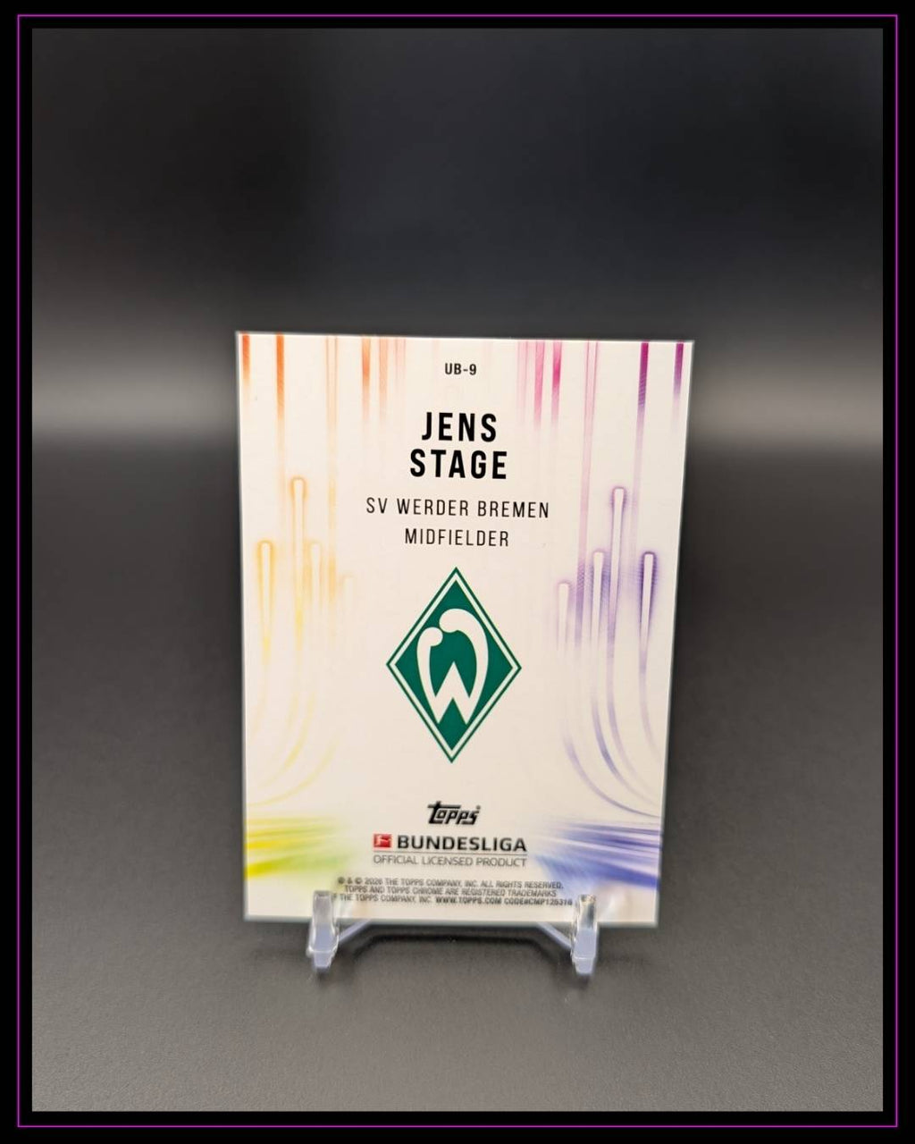 2025-26 Topps Chrome Bundesliga #UB-9 Jens Stage Ultrabeam