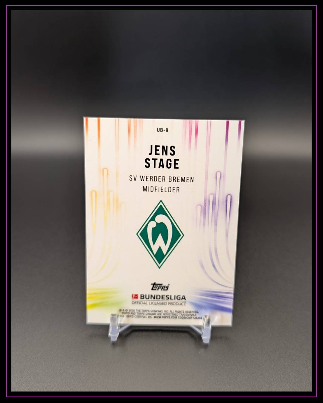 2025-26 Topps Chrome Bundesliga #UB-9 Jens Stage Ultrabeam