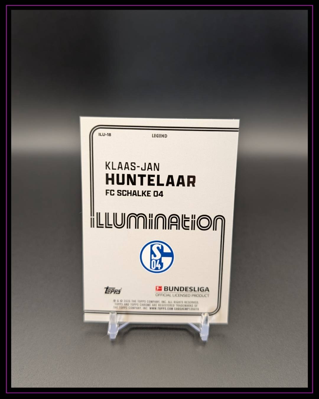2025-26 Topps Chrome Bundesliga #ILU-18 Klaas-Jan Huntelaar Illumination