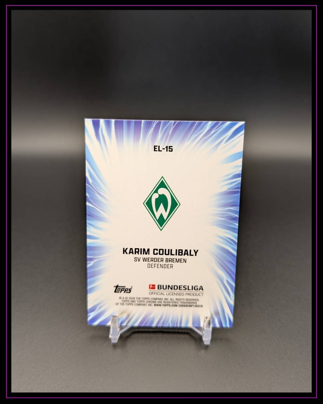 2025-26 Topps Chrome Bundesliga #EL-15 Karim Coulibaly Electrified