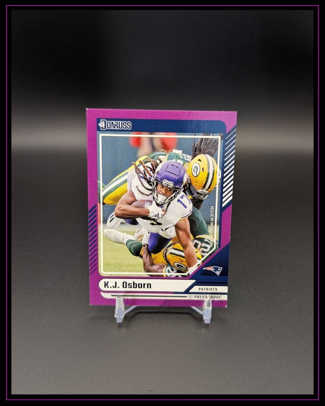 2024 Panini Donruss #31 K.J. Osborn Press Proof Purple
