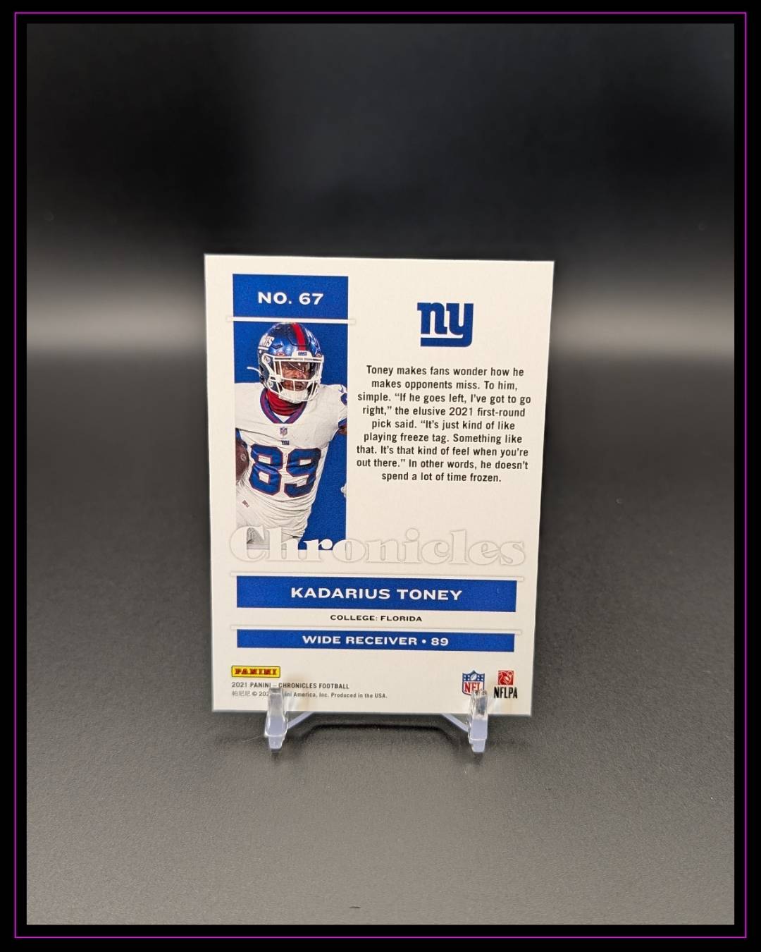 2021 Panini Chronicles #67 Kadarius Toney RC