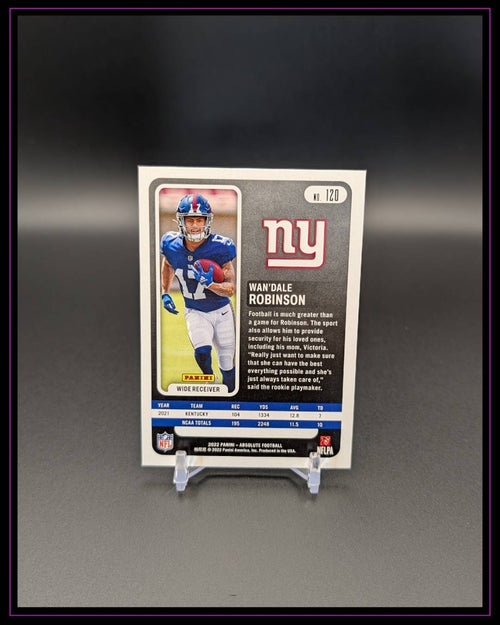 2022 Panini Absolute Retail #120 Wan'Dale Robinson RC