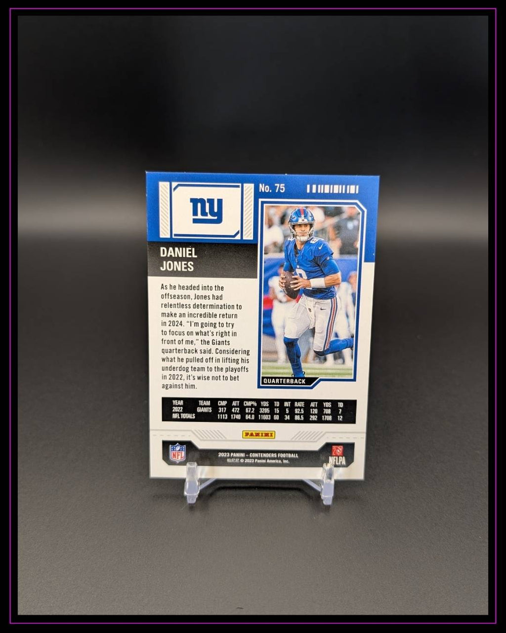 2023 Panini Contenders #75 Daniel Jones
