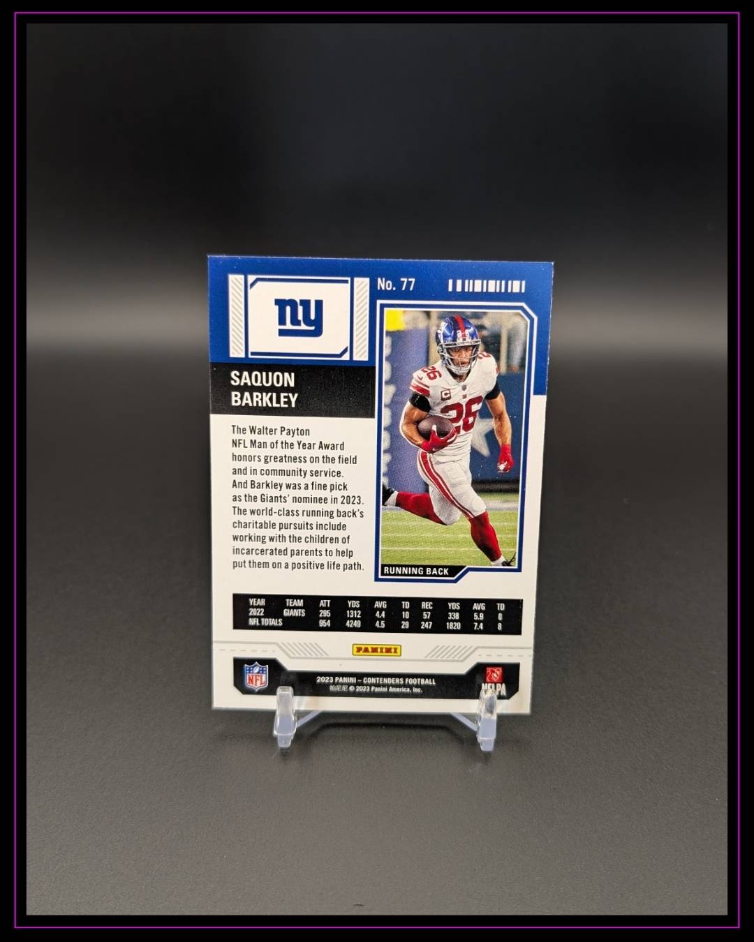 2023 Panini Contenders #77 Saquon Barkley