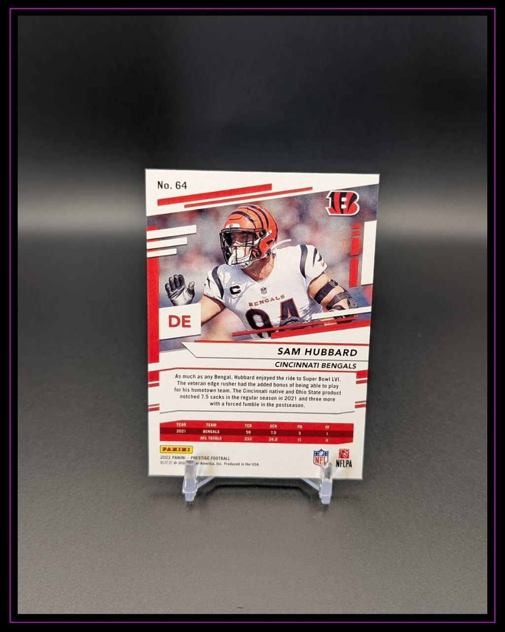2022 Panini Prestige #64 Sam Hubbard