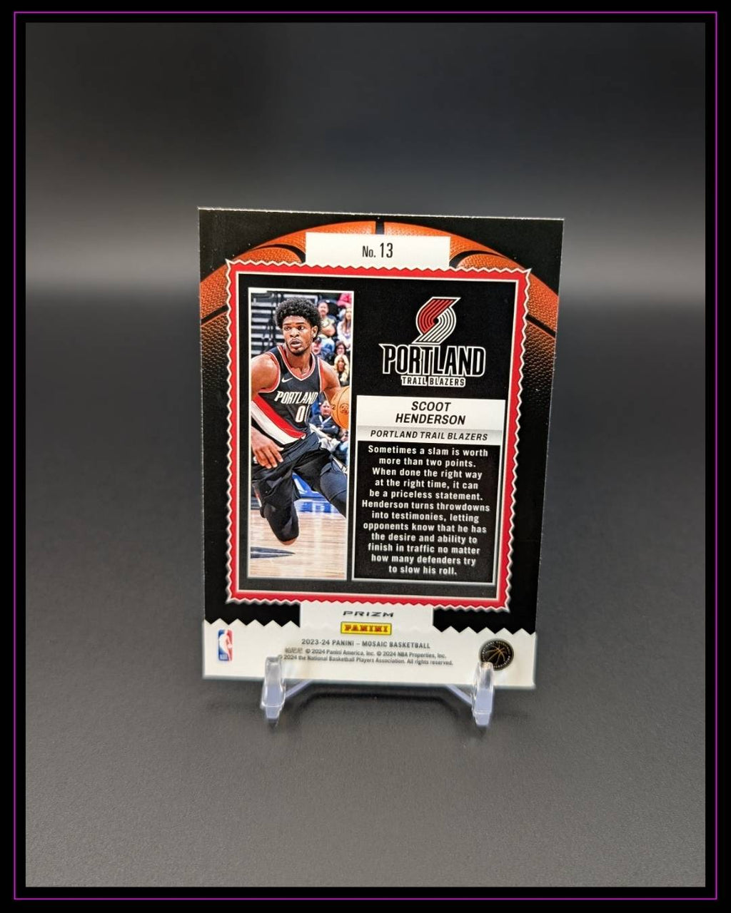 2023-24 Panini Mosaic #13 Scoot Henderson Jam Masters Mosaic Green