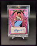 2024 - 25 Panini Obsidian Jaylen Wells Pink Flood Rookie Patch Auto /49