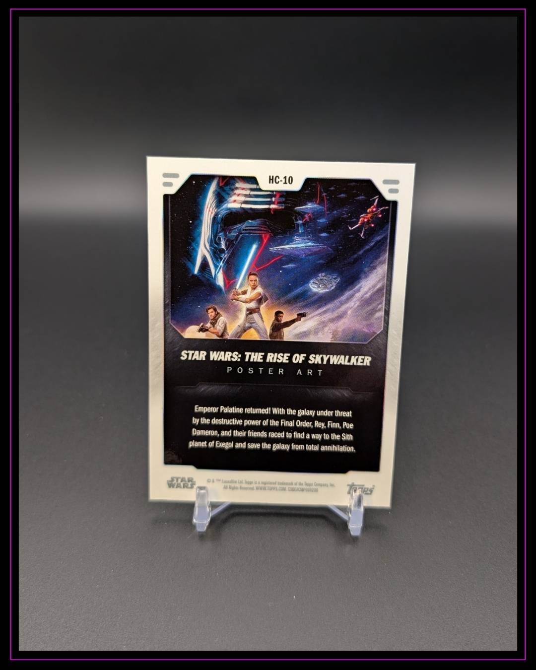 2023 Topps Star Wars Flagship #HC-10 Rise Of Skywalker Holo Poster Art