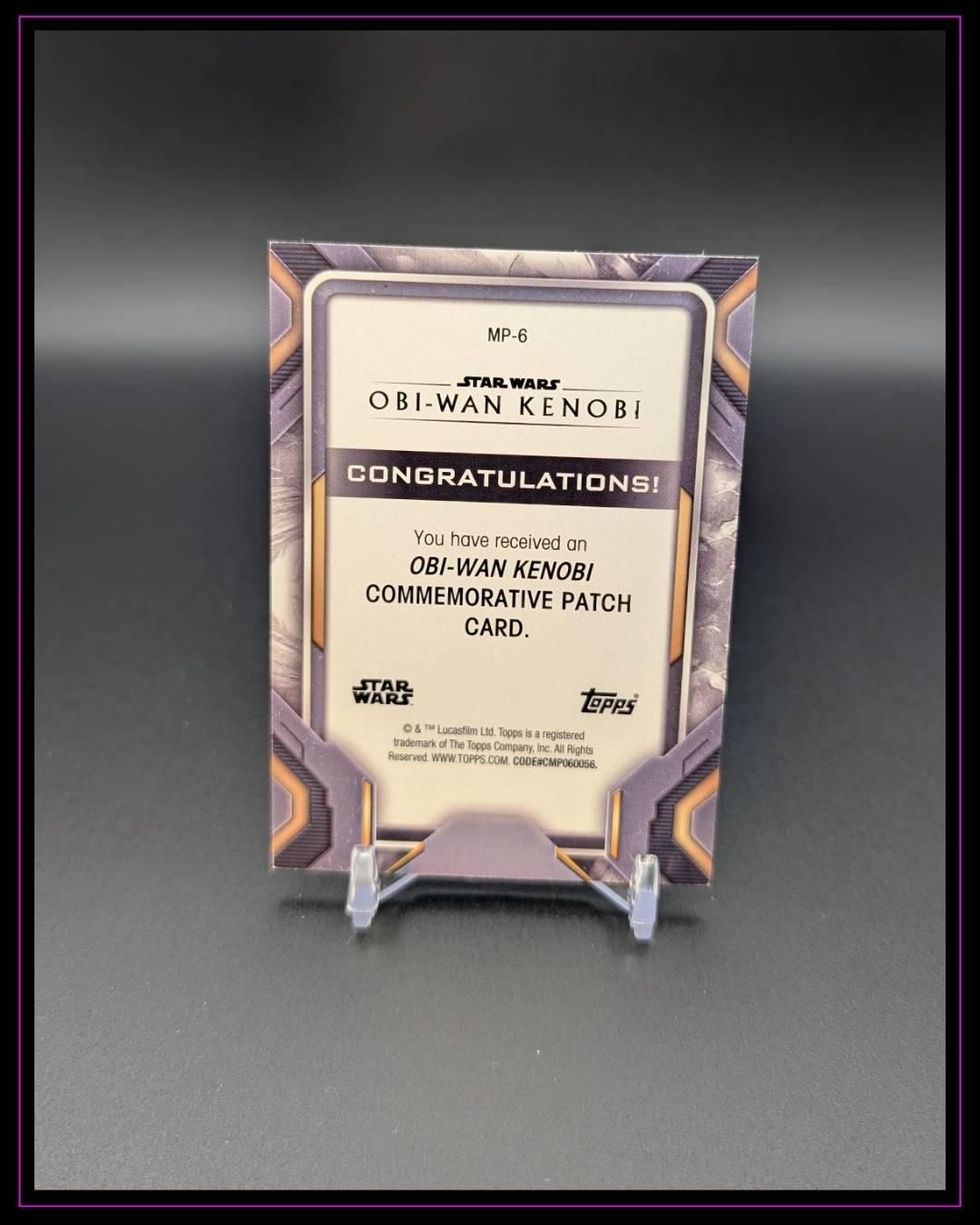 2023 Topps Star Wars #MP-6 Obi-Wan Kenobi Commemorative Patch Card