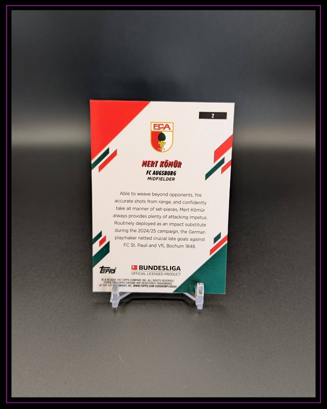 2025-26 Topps Chrome Bundesliga #2 Mert Kömür