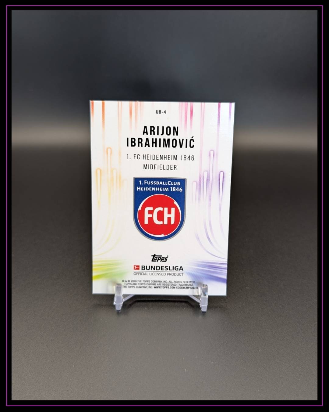 2025-26 Topps Chrome Bundesliga #UB-4 Arijon Ibrahimovic Ultrabeam
