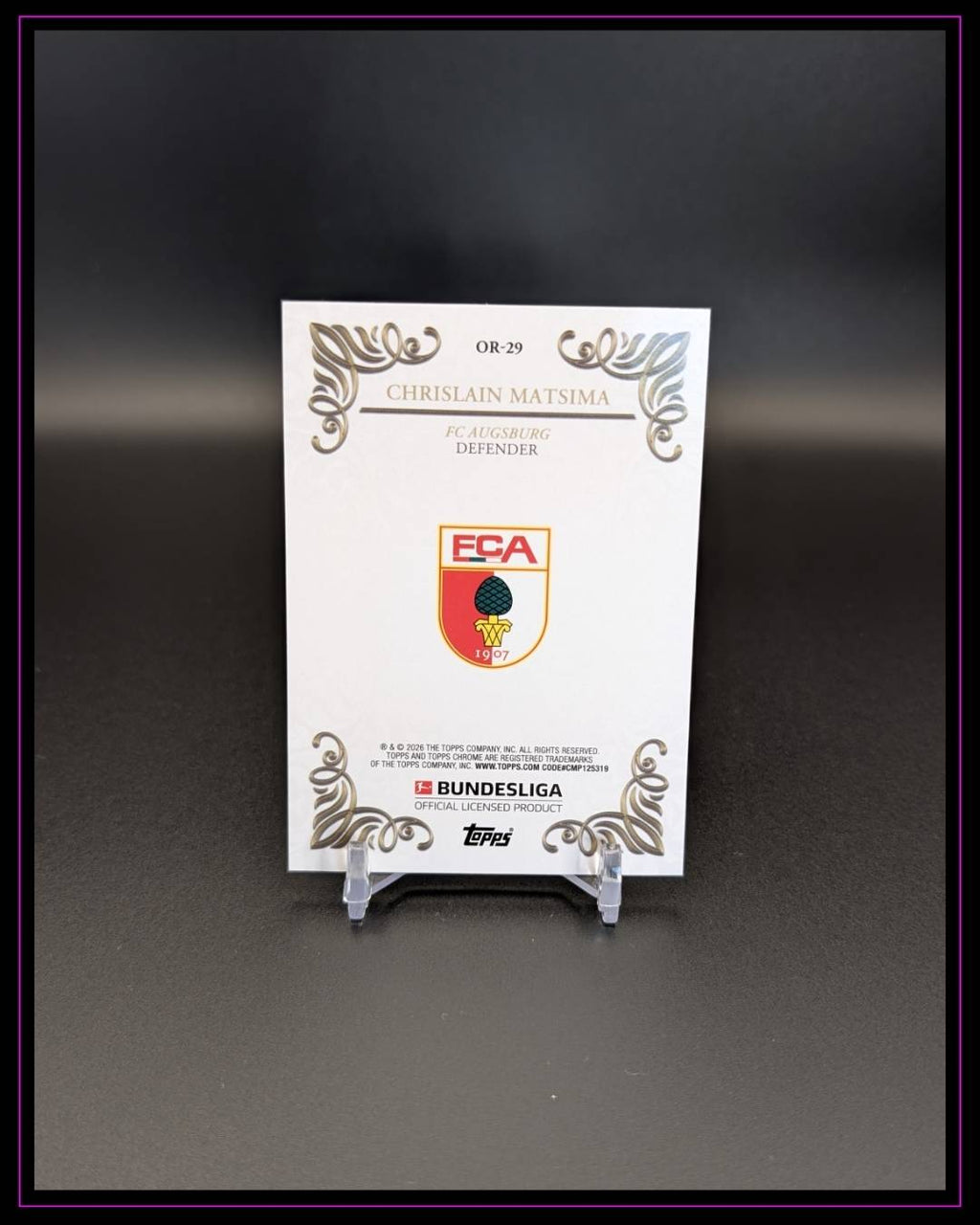 2025-26 Topps Chrome Bundesliga #OR-29 Chrislain Matsima Ornaments