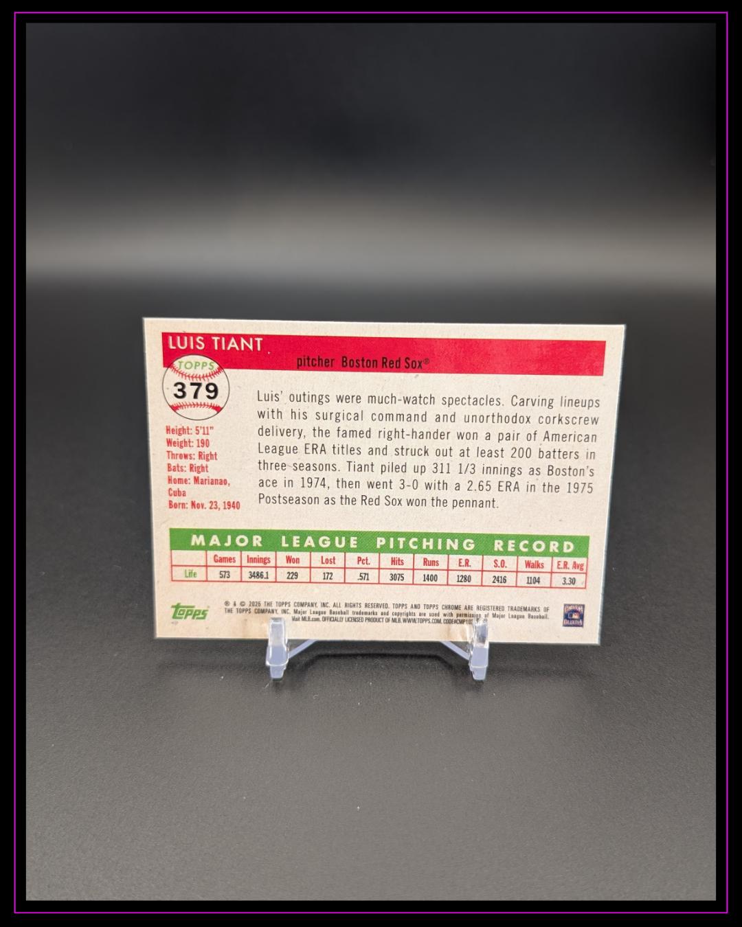 2025 Topps Chrome Platinum #379 Luis Tiant