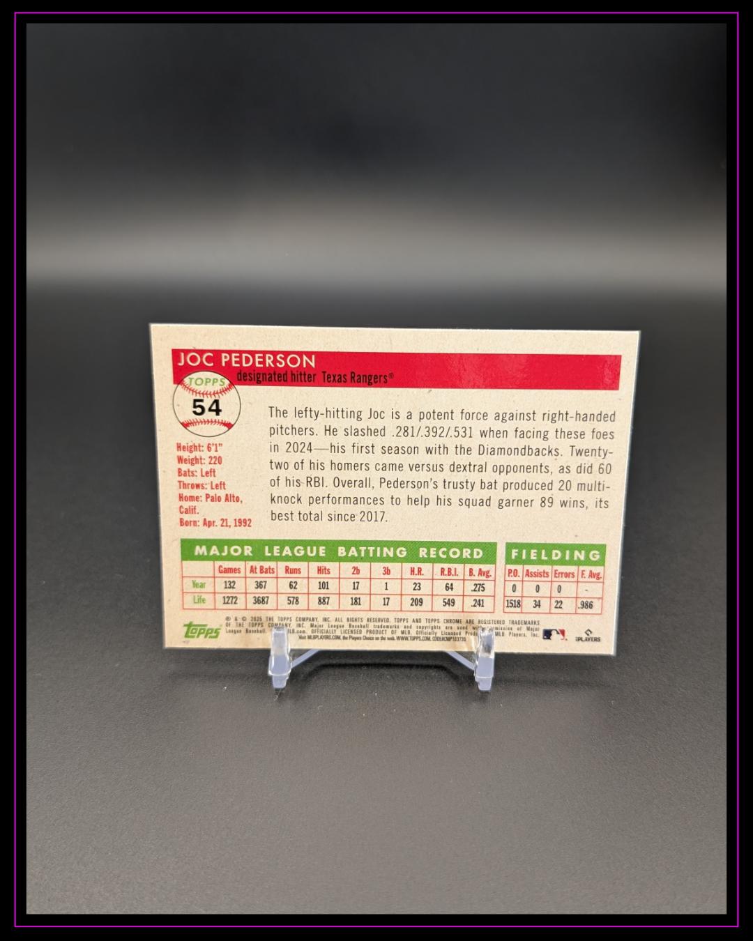 2025 Topps Chrome Platinum #54 Joc Pederson