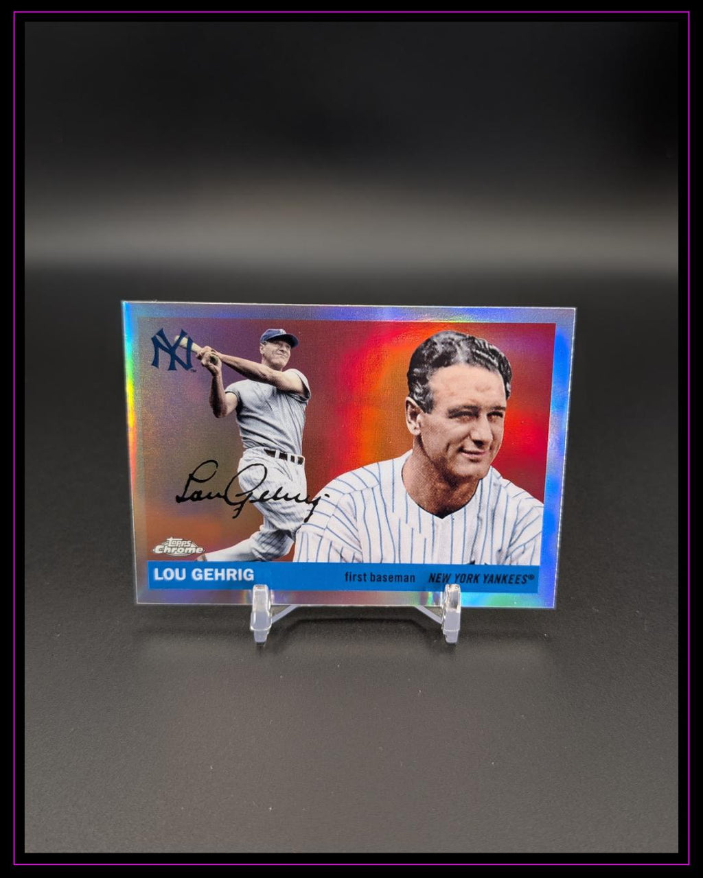 2025 Topps Chrome Platinum #490 Lou Gehrig Refractors