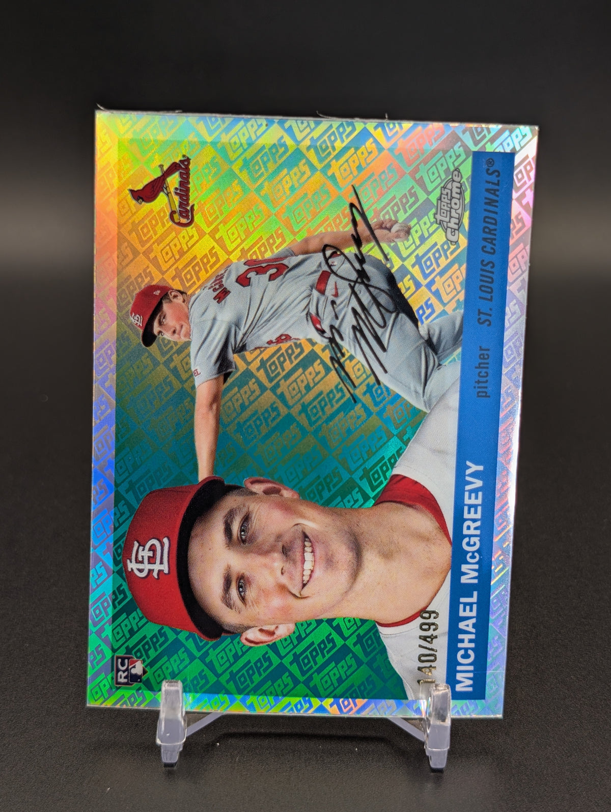 2025 Topps Chrome Platinum #290 Michael McGreevy Topps Refractors #/499