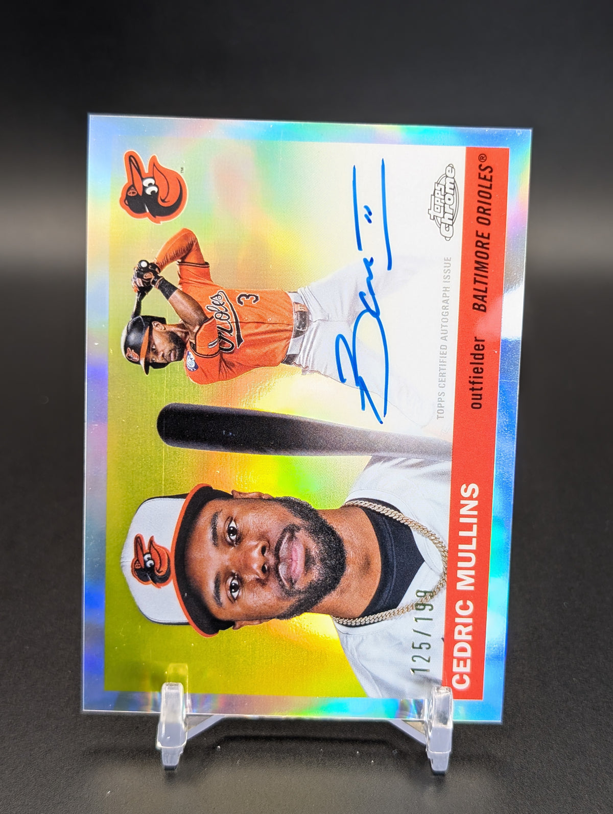 2025 Topps Chrome Platinum #CPA-CM Cedric Mullins Auto Refractors /199