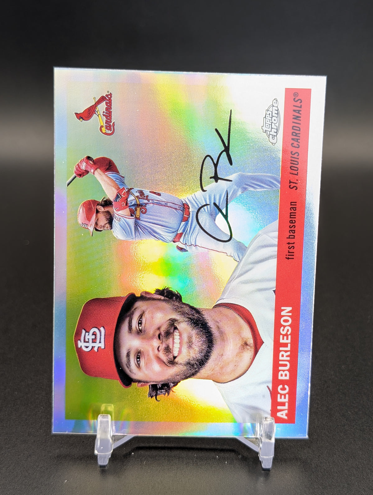 2025 Topps Chrome Platinum #173 Alec Burleson Prism Refractors