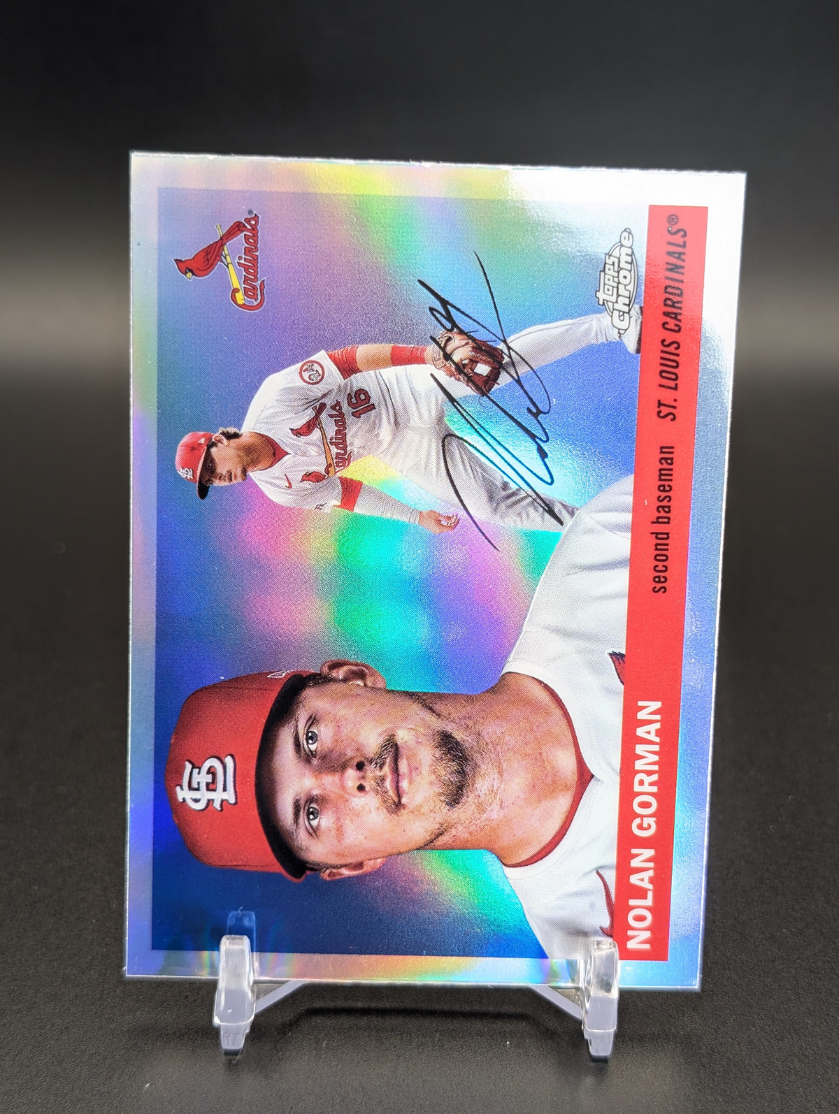 2025 Topps Chrome Platinum #187 Nolan Gorman Refractors