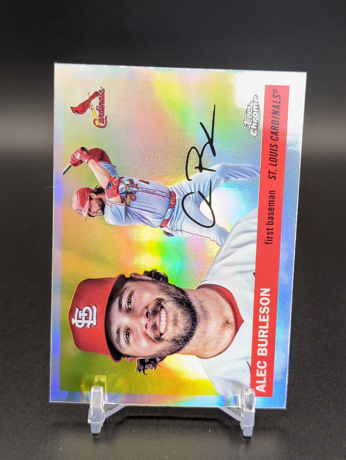 2025 Topps Chrome Platinum #173 Alec Burleson Refractors
