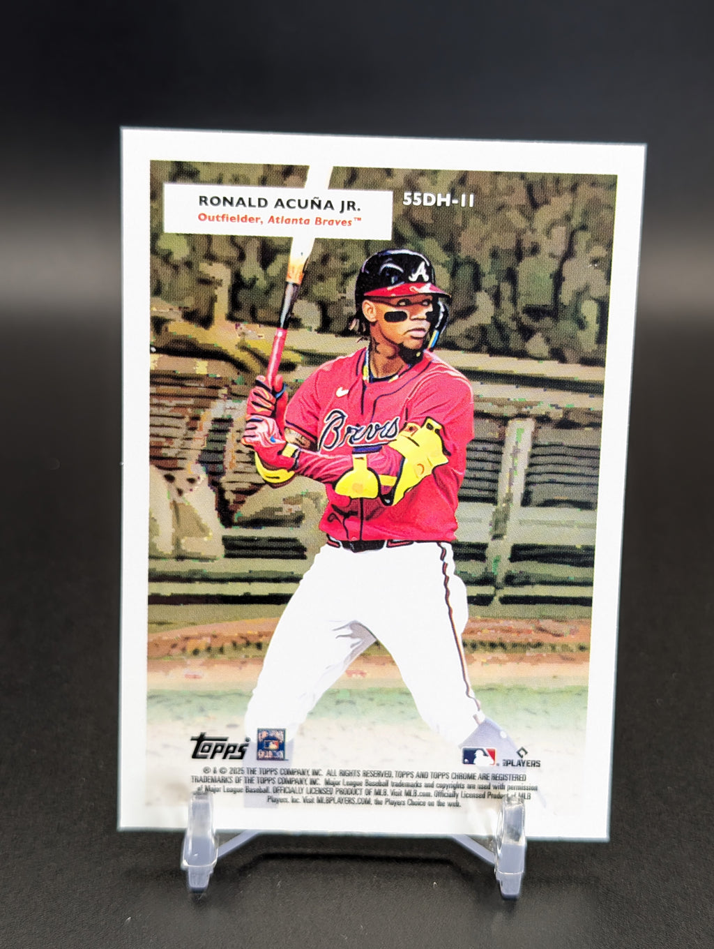 2025 Topps Chrome Platinum #55DH-11 Aaron Acuna Jr. 1955 Doubleheaders
