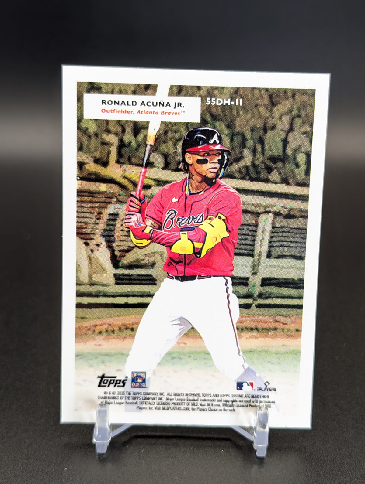 2025 Topps Chrome Platinum #55DH-11 Aaron Acuna Jr. 1955 Doubleheaders