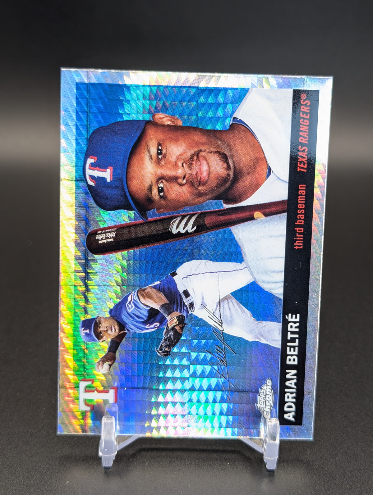 2025 Topps Chrome Platinum #489 Adrian Beltré Prism Refractors