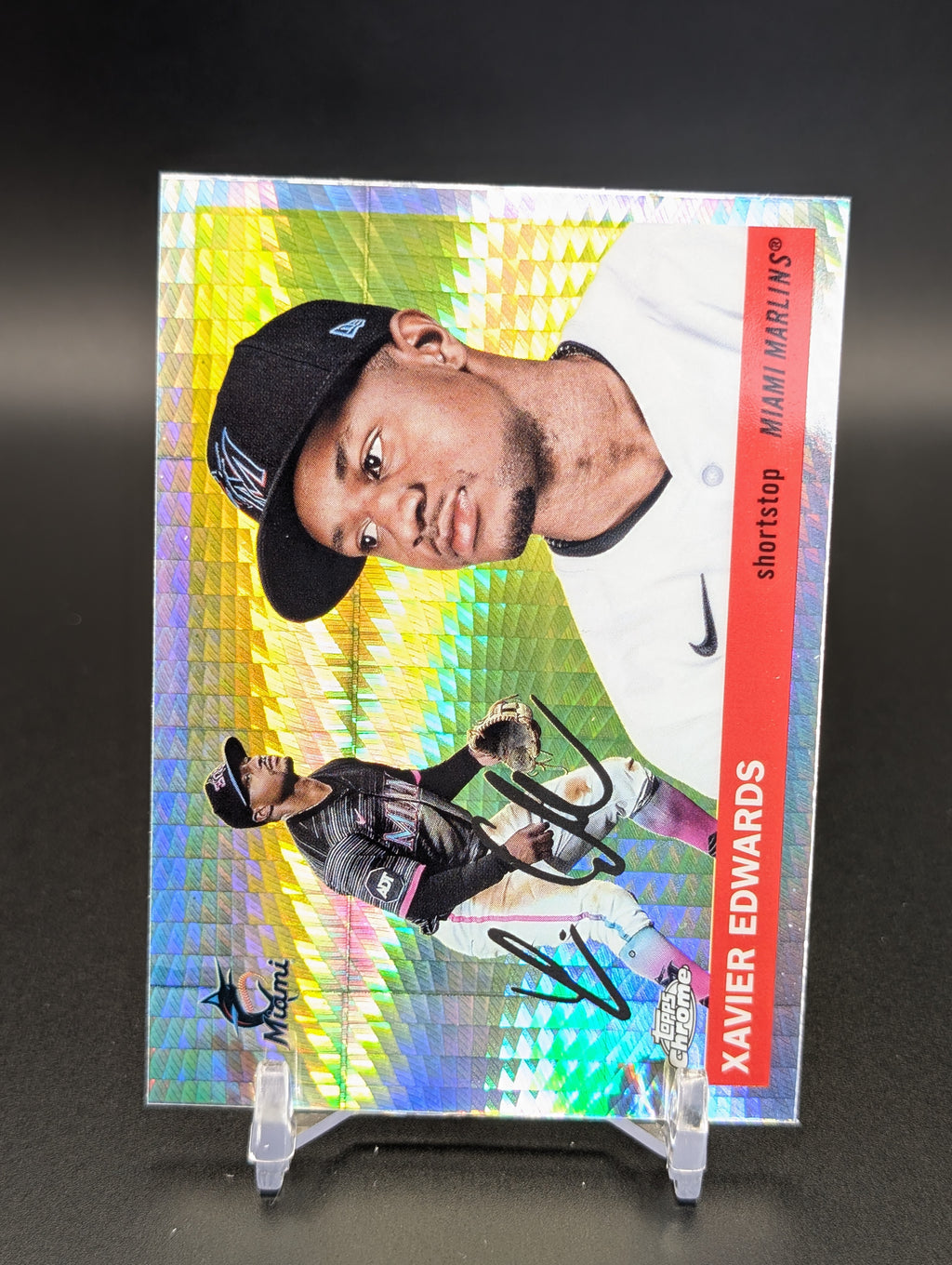 2025 Topps Chrome Platinum #88 Xavier Edwards Prism Refractors