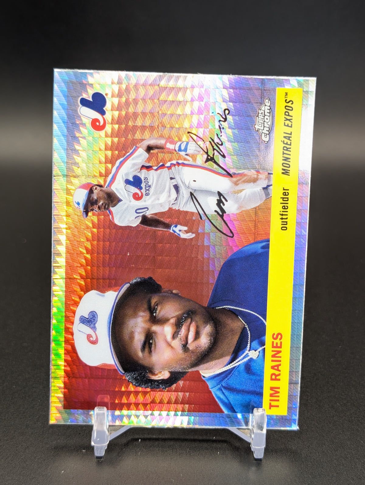 2025 Topps Chrome Platinum #476 Tim Raines Prism Refractors