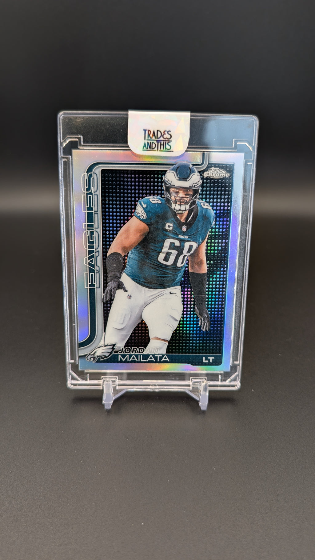 2025 Topps Chrome #245 Jordan Mailata Lightboard Logo