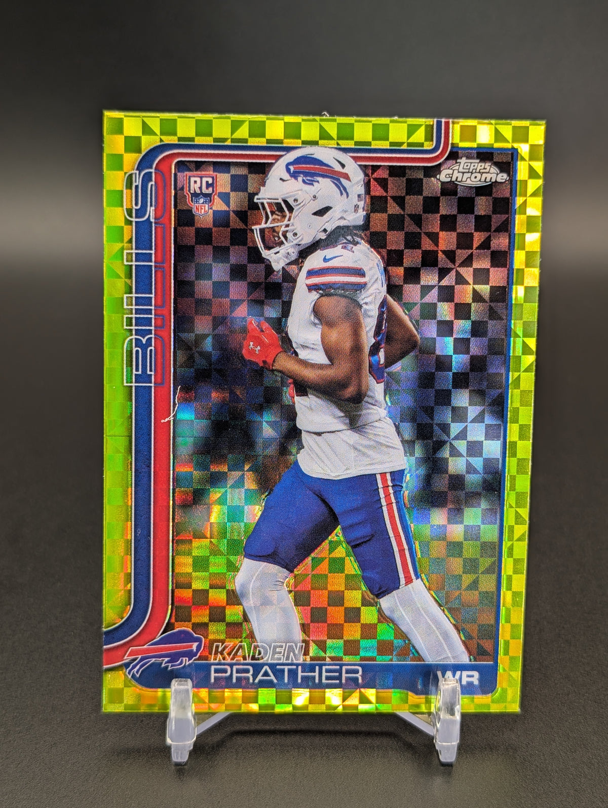 2025 Topps Chrome #394 Kaden Prather Lime Green X-Fractor