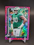 2025 Topps Chrome #249 Jordan Davis Hot Pink X-Fractor
