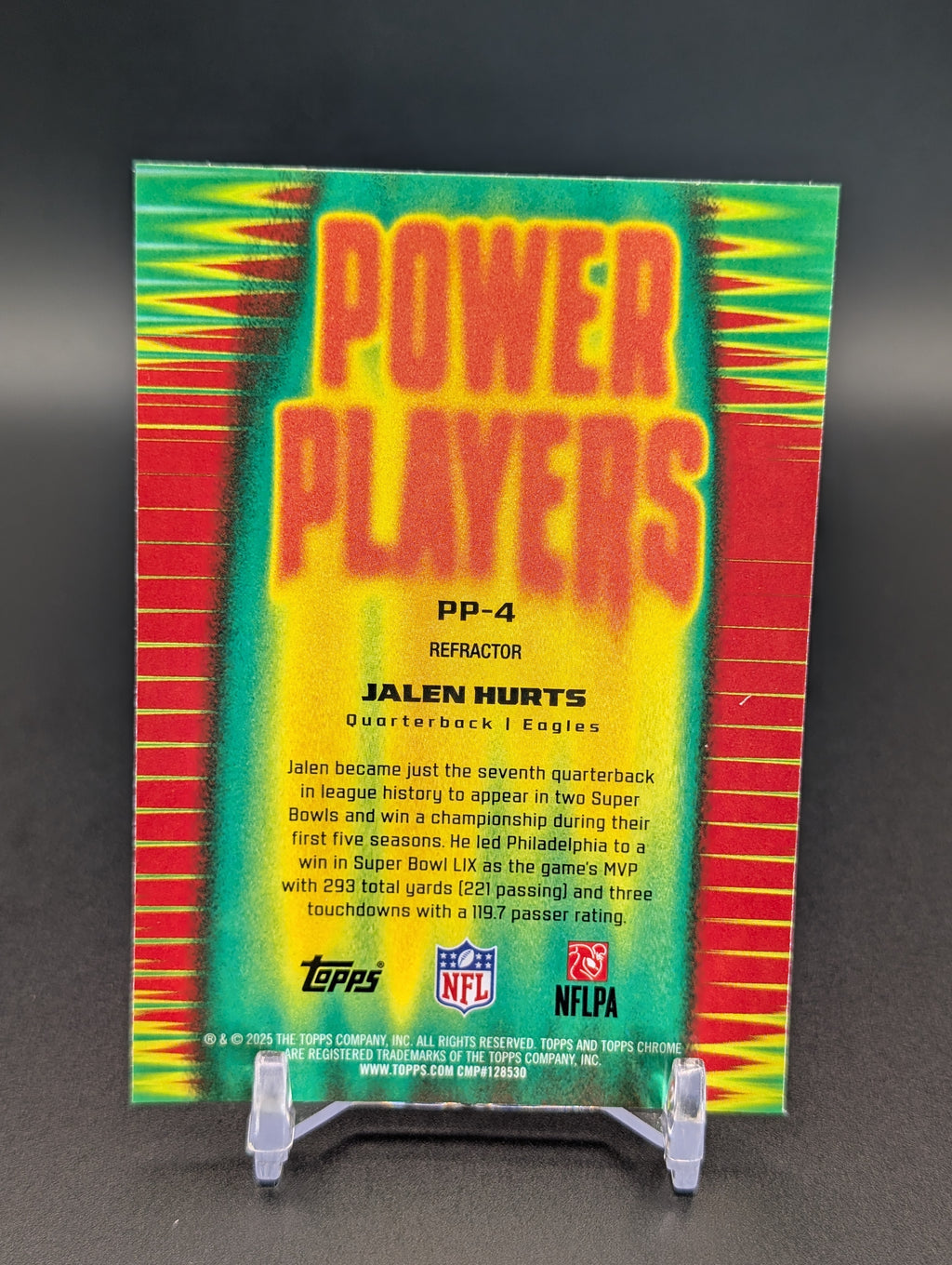2025 Topps Chrome #PP-4 Jalen Hurts Power Players Refractor