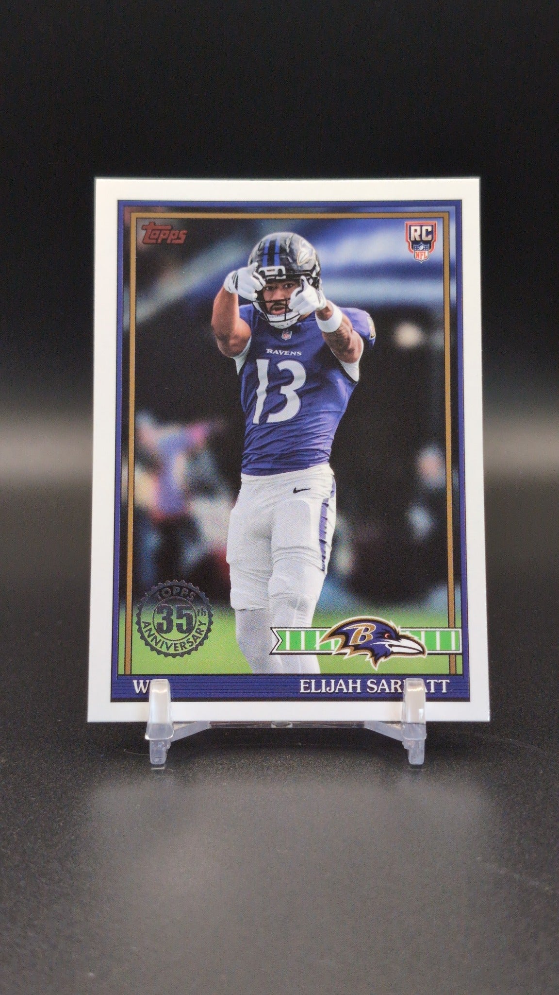 2026 Topps Flagship #91TR-29 Elijah Sarratt 1991 Topps Football Rookies