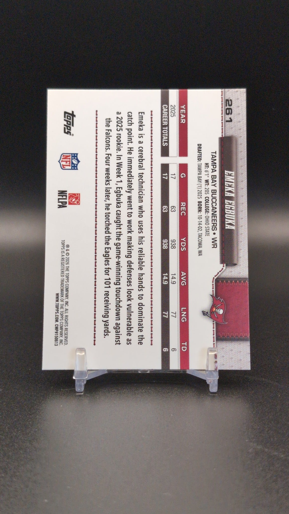 2026 Topps Flagship #261 Emeka Egbuka