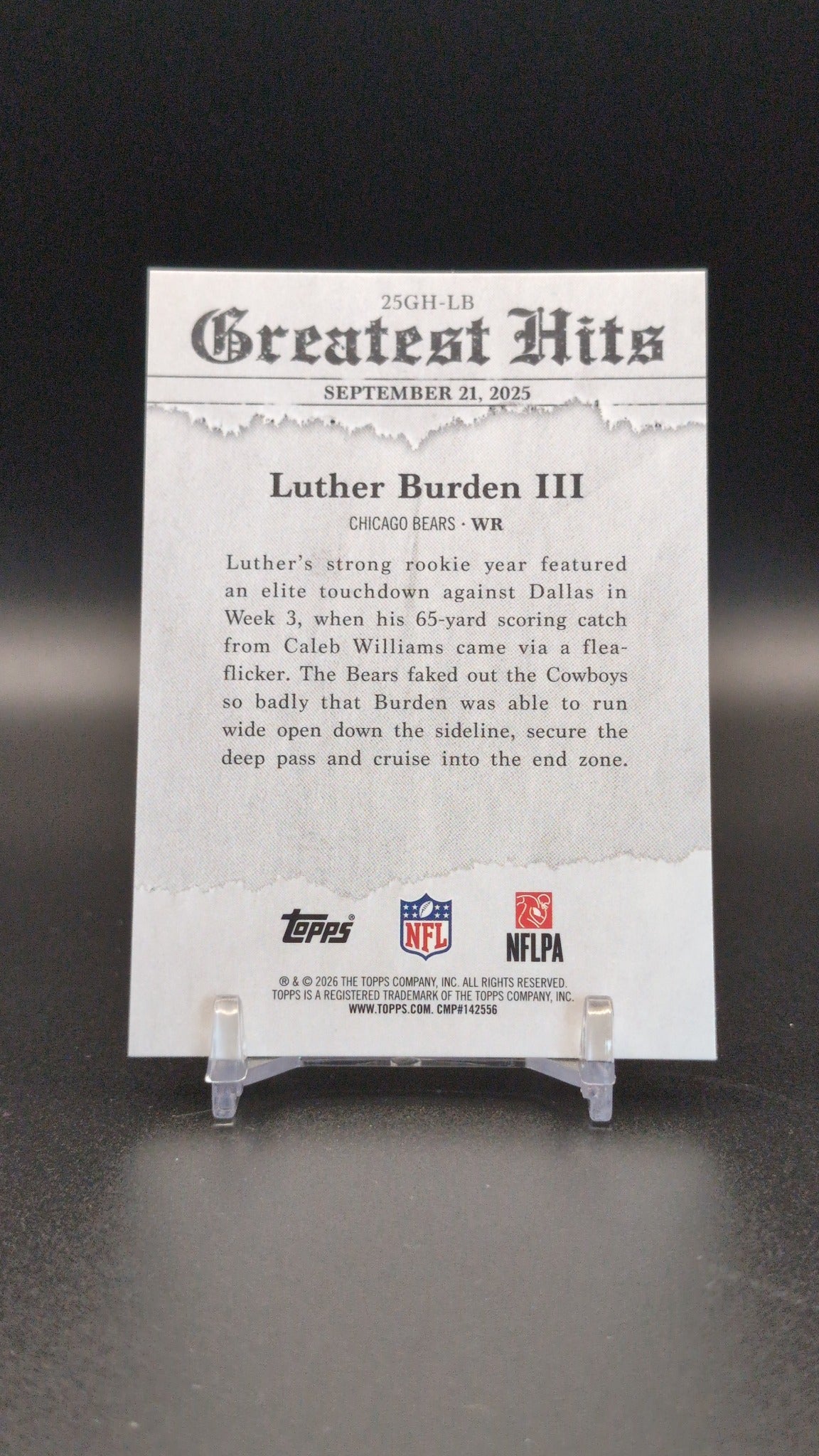 2026 Topps Flagship #25GH-LB Luther Burden III 2025 Greatest Hits