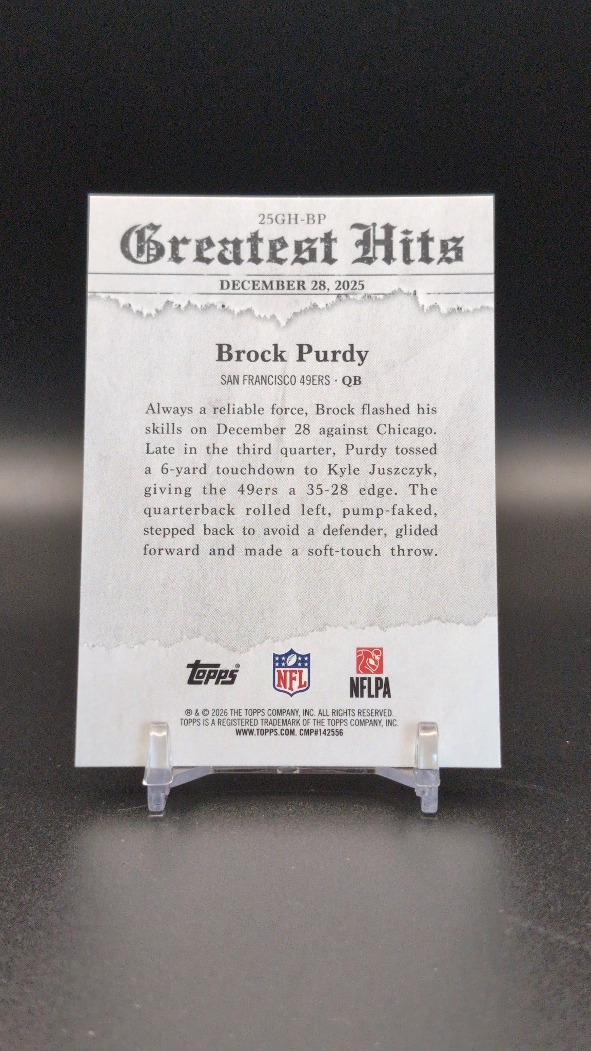 2026 Topps Flagship #TP-5 Christian McCaffrey Topps Profiles