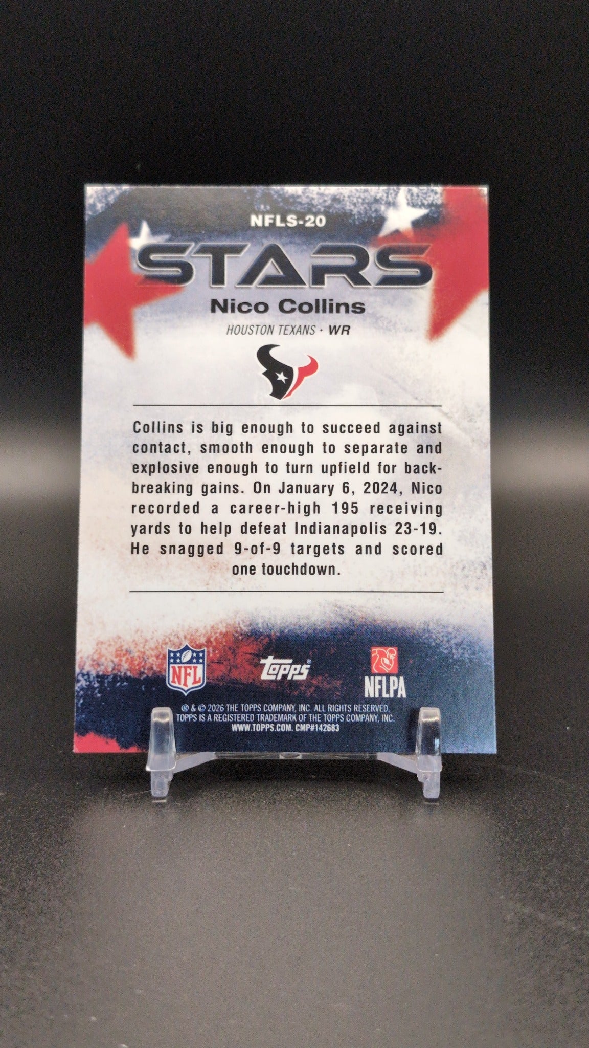 2026 Topps Flagship #NFLS-20 Nico Collins NFL Stars
