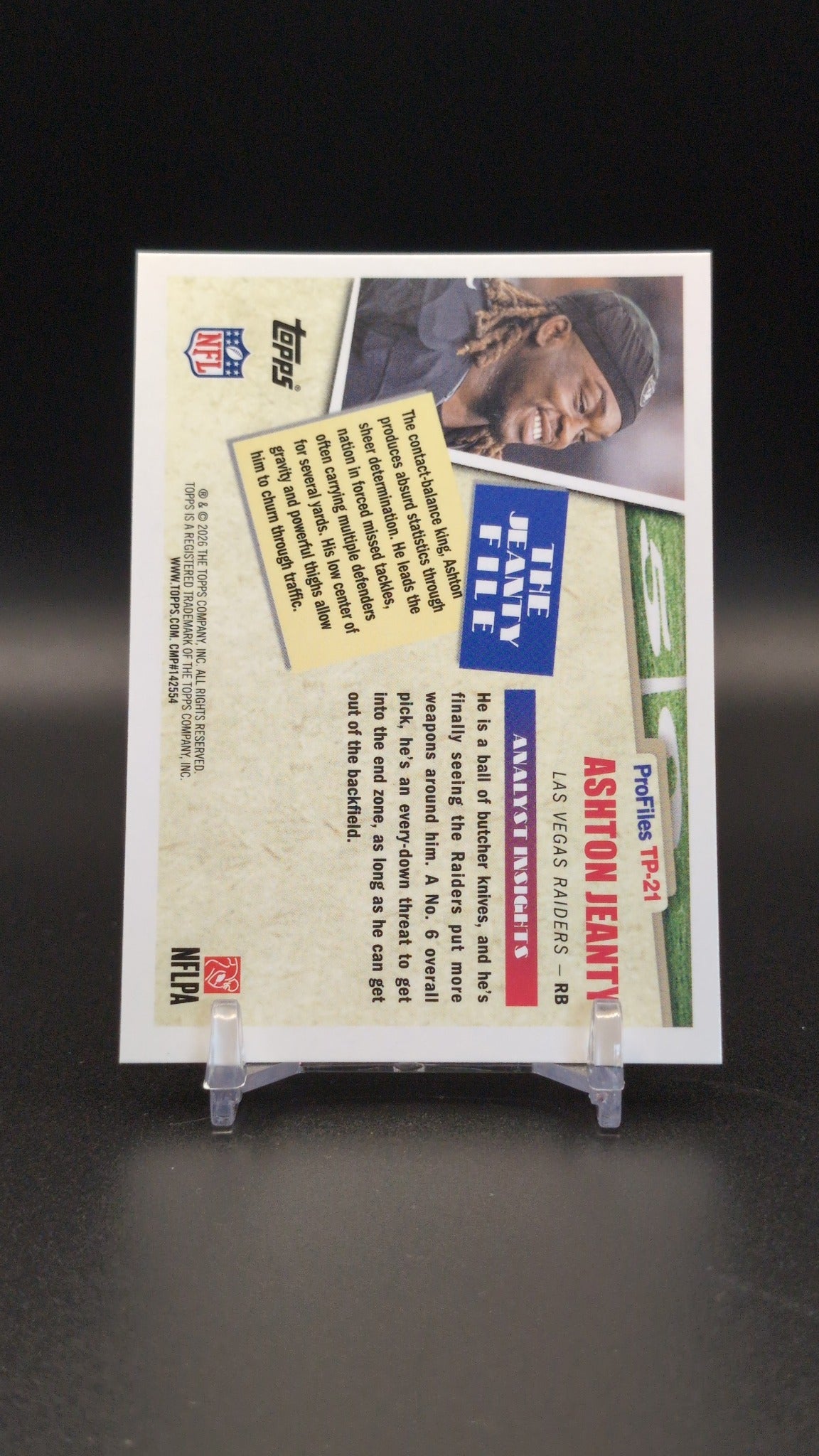 2026 Topps Flagship #TP-21 Ashton Jeanty Topps Profiles