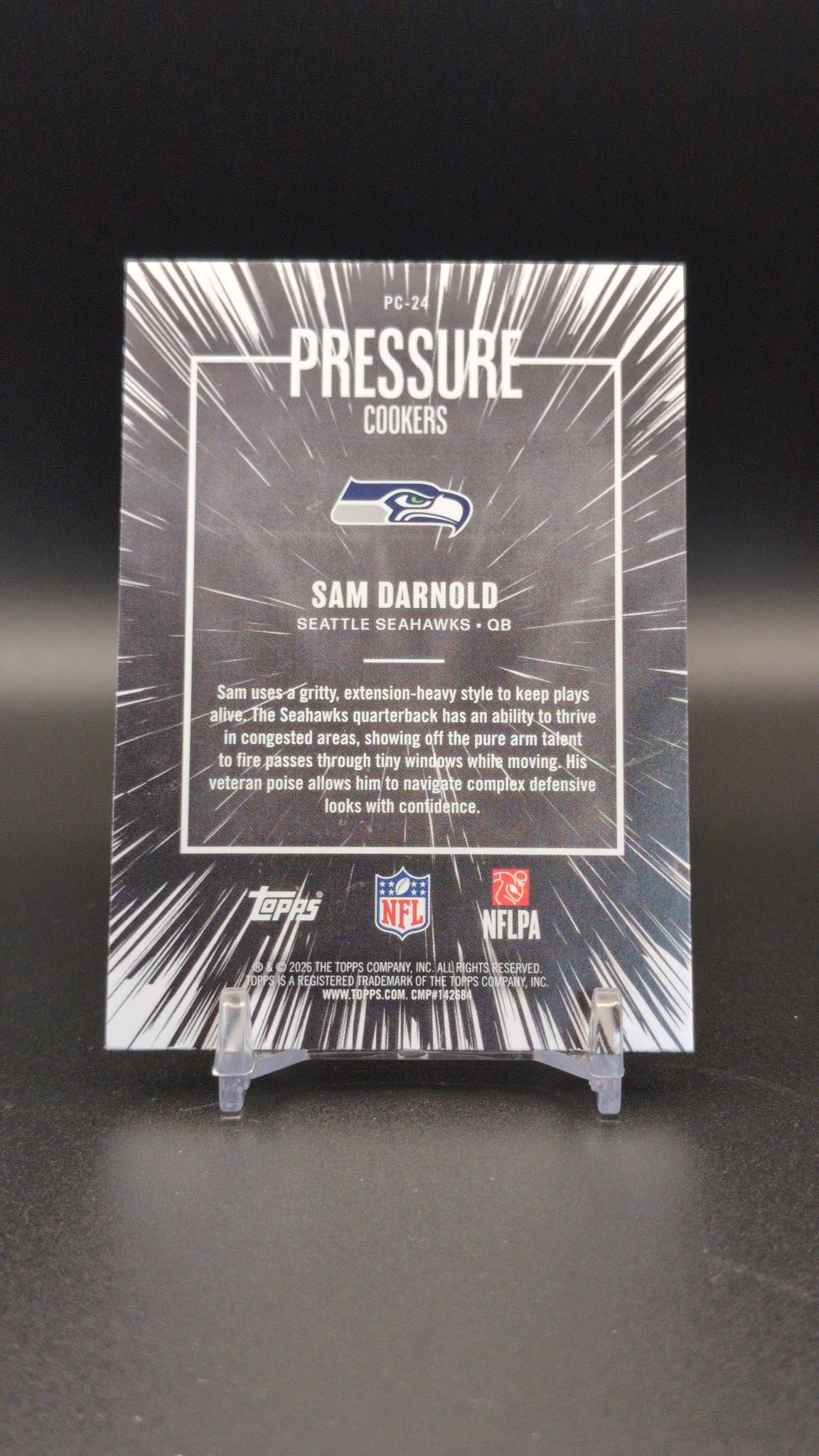 2026 Topps Flagship #PC-24 Sam Darnold Pressure Cookers