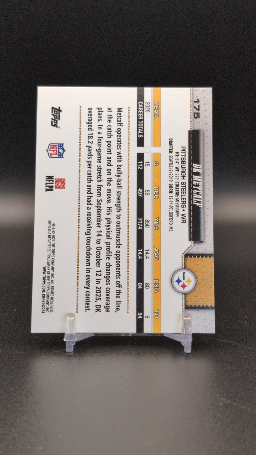 2026 Topps Flagship #175 DK Metcalf Diamante Foil