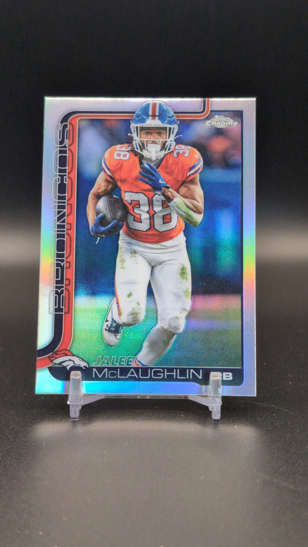 2025 Topps Chrome #90 Jaleel McLaughlin Refractor