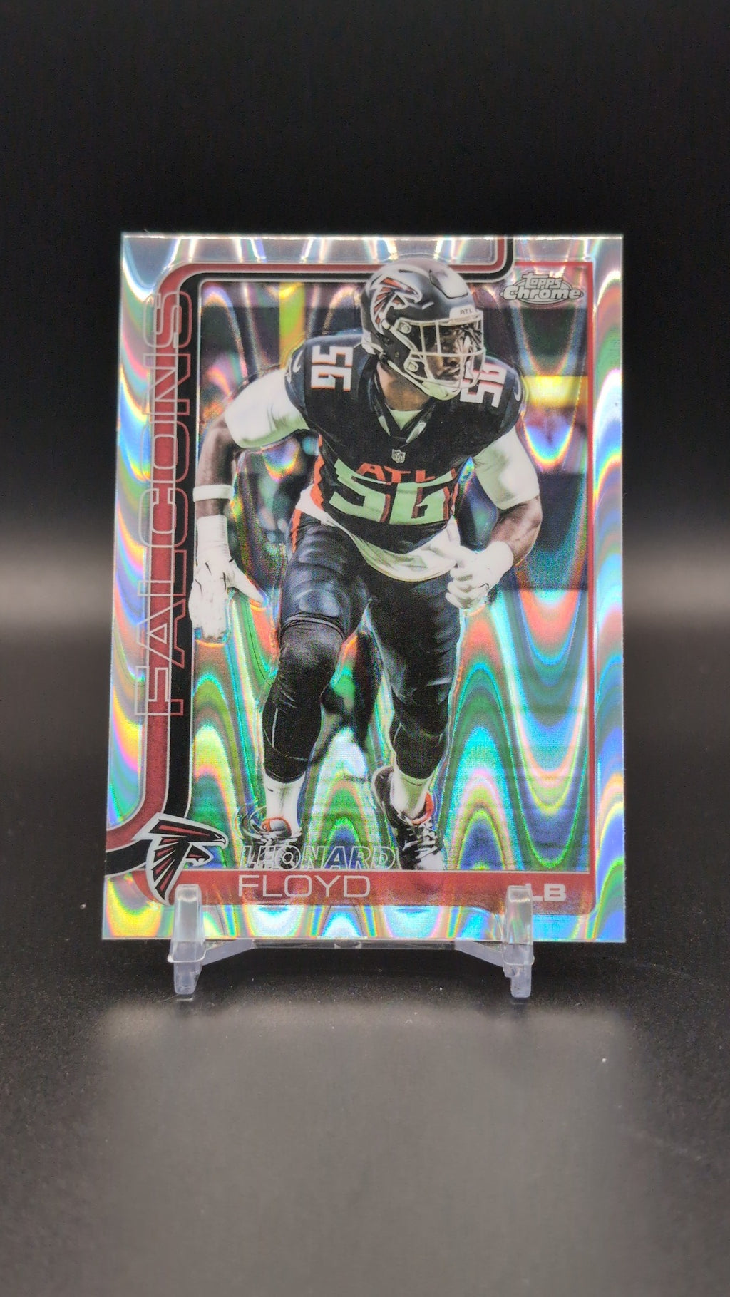 2025 Topps Chrome #18 Leonard Floyd Ray Wave Refractor