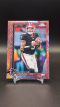 2025 Topps Chrome #15 Michael Penix Jr. Football Leather Refractor